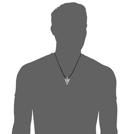 Sterling Silver Urn Necklace for Men: Arrowhead Memorial Pendant Cremation Ash Jewelry Bereavement Keepsakes Gift for Loss of a Loved One (silver)