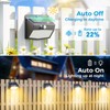 Solar Motion Sensor Lights Outdoor [ 12 Packs/138 LED ]