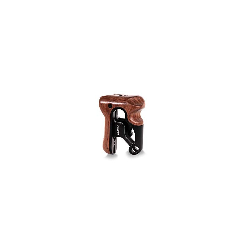 Tilta Right Side Wooden Handle (Type IV)-Black, Compact NATO Rail