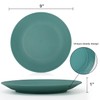 Homienly Flat Dinner Plates Set of 8 Alternative for Plastic