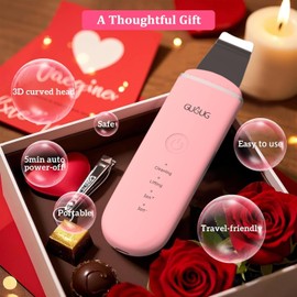 GUG Skin Scrubber Face Spatula - Blackhead Remover Pore Cleaner 4 Mode Care Tool - Pink Pink / 구그 스킨 스크러버 페이스 주걱 - 블랙헤드 리무버 모공 클리너 4가지 모드 케어 도구-핑크 Pink