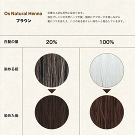 Oz Natural Henna Brown (2.8 oz (80 g) x 1 bag x 3 boxes, Instruction manual (English language not guaranteed) and gloves included. Brown