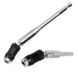Saipor Magnetic Spindle Drill Bit 88 + 145 mm Length Extension Bit Holder 1/4 Inch Hex Shank Quick Change Swivel Bit Holder Pivot Drill Bit Holder for Cordless Screwdrivers Pack of 2