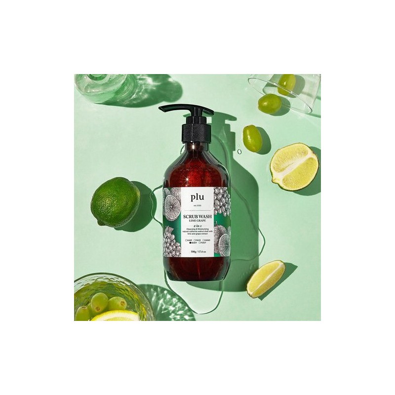 Flu Daily Scrub Body Wash 500g x 3 (+ 3