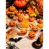 120Pack Halloween Pumpkin Drink Cocktail Umbrellas Picks