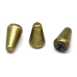 Unbranded 3x Metal Bronze Cross Guitar 3 Way 5 Way Pickup Switch Tips Switch Cap for ST TL