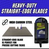 Rapid Edge 5-Pack (500 pieces) Straight-edge Utility Knife Blades, With