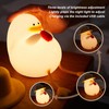 Cute Duck Night Light Warm Light RGB USB Charging Silicone