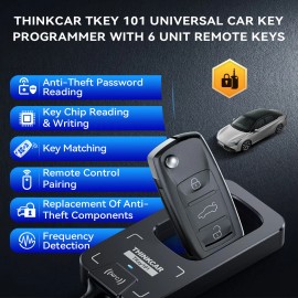 THINKCAR TKey101 Professional Key Programmer for THINKSCAN 689BT Cloner Car Key Writing Immobilizer Matching Tool 6 Remote KeysScreen Size: NONE, Power Source: NONE