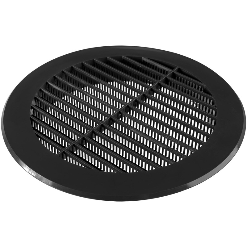 Vent Systems 6" Inch Black Plastic Soffit Vent Cover –