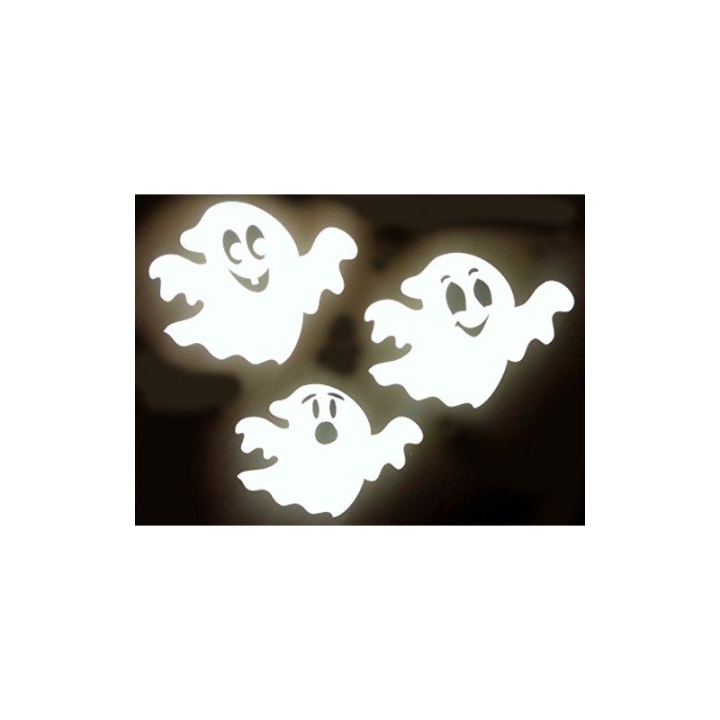 COOLHUBCAPS Reflective Ghosts Car Magnets