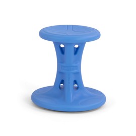 Simplay3 Play Around Wiggle/Wobble Kids Flexible Active Sitting Chair/Stool (Single Stool) to Improve Focus, Posture, Strengthen Core - Ages (5-8) 14 inch Blue - Made in The USA…