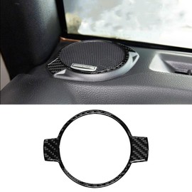 RUIANTE Compatible with Carbon Fiber Center Consoles Dashboard Horn Panel Cover Trim Auto Car Interior Accessories for Jeep Wrangler JK JKU 2011 2012 2013 2014 2015 2016 2017 (2pc Black)