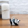 Panda Bear Mommy and Cub Figurine 45MM Glitter Water Globe