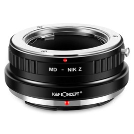 K&F Concept MD-NIK Z Bayonet Adapter Lens Ring for Minolta MD MC Lens to Nikon Z 7 and Nikon Z 6 Mirrorless Full Frame Camera