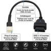 Goliton Delphi Motorcycle OBDII 6 Pin to 16 Pin OBD2