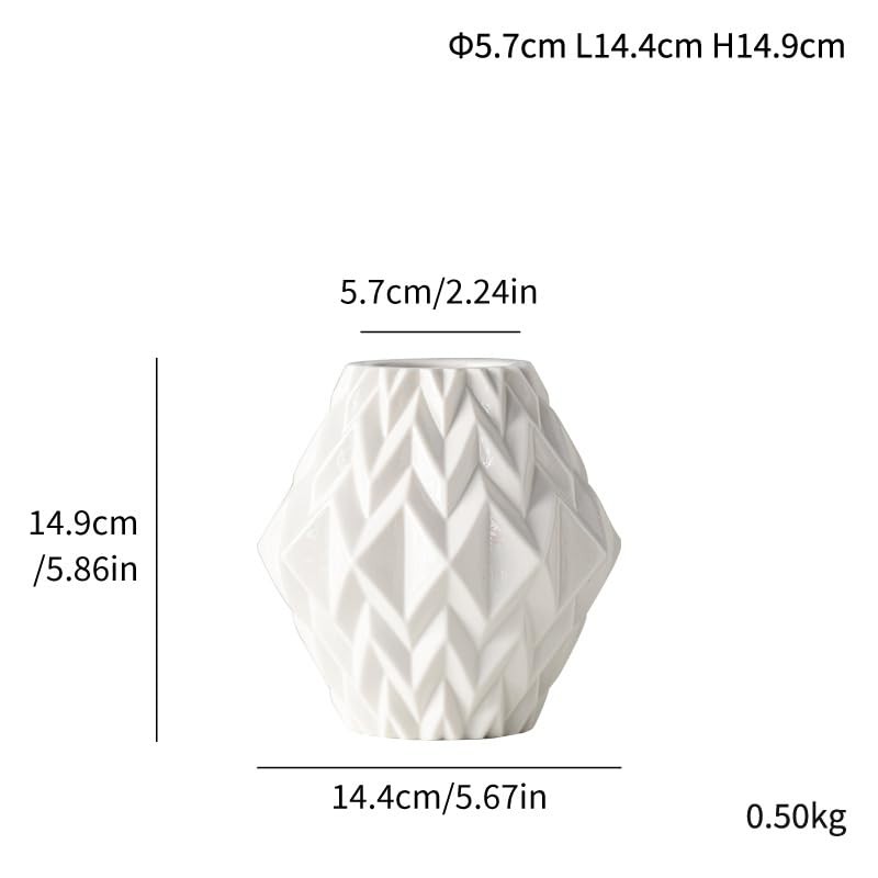 Deegufa White Ceramic Vase
