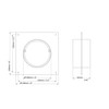 Ø 100mm / 4 inch Ventilation Wall Flange - Round