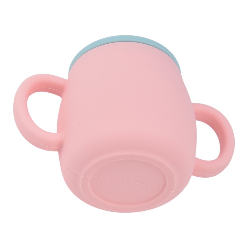 Silicone Toddler Cup Drop Proof Portable Baby Training Cup with