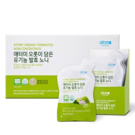 Atomy Organic Fermented Noni Pouch 24 Packets / 애터미 오롯이 담은 유기농 발효 노니 파우치형 24포