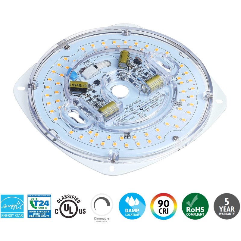 5.5" LED Light Engine, 23W 1700LM, 3000K Warm White, Retrofit