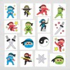 Baker Ross AC858 Ninja Temporary Tattoos, 24 Count (Pack of