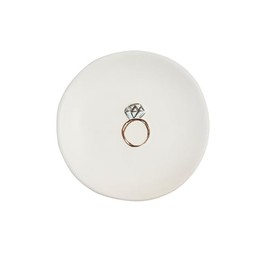 Mud Pie Ring Wedding Dish 4" Dia Tidbit Plates