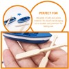 STOBOK 7 Sets Mini Rowing Boats in Beach Style Miniature