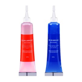 SEASIR Fishing Reel Oil, 2Pcs Reel Oil and Grease Kit, Multi-Purpose Reel Oil Lubricant for Reel Bearings, Bushings and Shafts - Spinning, Baitcasting, Freshwater, Saltwater