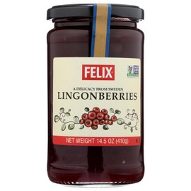 Felix Lingonberry Jam, 14.5 oz (Pack of 6)