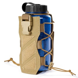 OneTigris Water Bottle Holder MOLLE Field Bottle Bag Carrier Extreme Minimalist Water Bottle Holder
