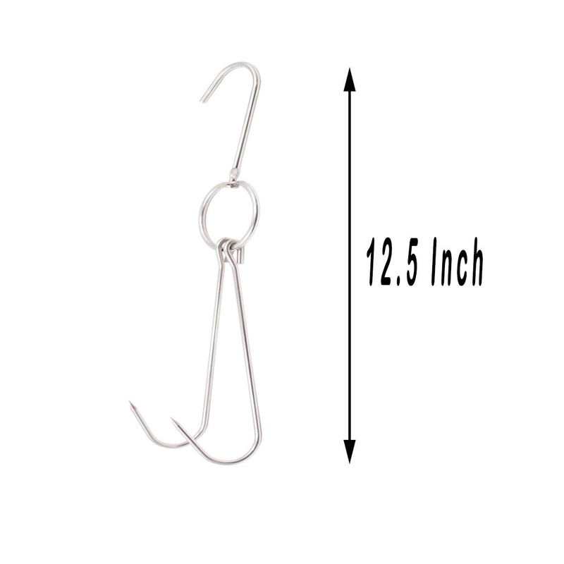 Alele Meat Hooks Butcher Hook Double Hooks Processing Meat Hook