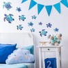 Zonon 24 Pieces Sea Turtle Stickers Wall Decals for Bathroom