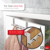 SOTECH Linea II Door Coat Rack (Brushed Stainless Steel, 380