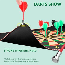 Magnetic Darts for Magnet Dartboard Dart Board 24 Pcs, Beylos Replacements Durable Safety Plastic Darts for Magnet Dartboard(Red*6 + Yellow*6 + Green*6 + Blue*6)