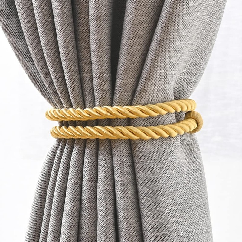 FOMIYES Curtain Tiebacks 6pcs Modern Decorative Rope Window Curtain Holdbacks
