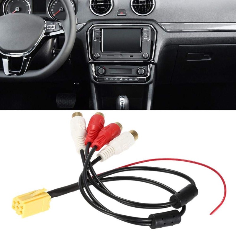 Tbest Mini ISO to RCA Car Aux Cable - 6