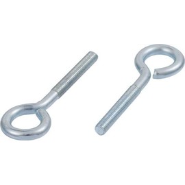 M8 x 180mm Closed Hook With Metric Thread Threaded Hook Bolts Steel Hook Bolt Hanging Item (Pack of 4)