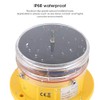 AYNEFY Ship Beacon Light，Boat Flashing Light Solar Power Sidelight IP68