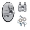 SATIN CHROME TOM BRACKET W/ MEM LOCK FOR