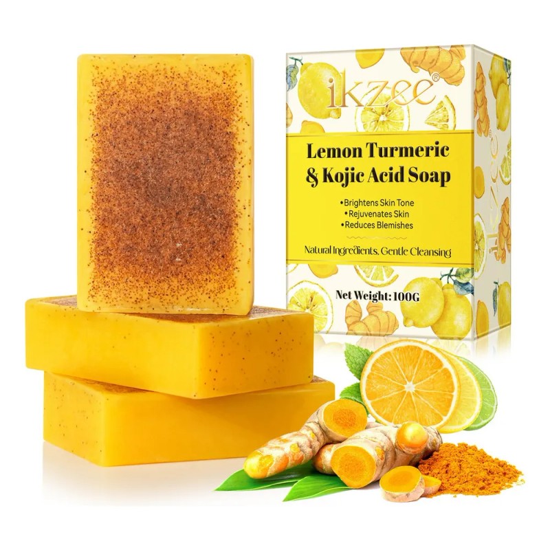 Jabón Kójico E Lemon, Limpiador, Baño, Limpiador, Iluminador