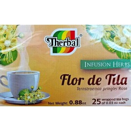 Therbal 3 Boxes LINDEN FLOWERS TEA  Te de Tila 75 Bags 0.03 oz each by Therbal