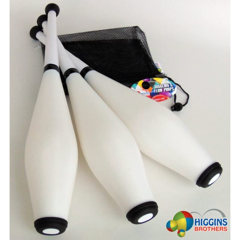 Higgins Brothers Flow Juggling Club Set. Set of Three Juggling