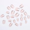 JUSTOTRY Pack of 24 Silver Glitter Nails for Sticking, Short,