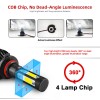 AUIMSOCO 9005 H11 LED Headlight KIT Combo Bulbs 6000K High&Low