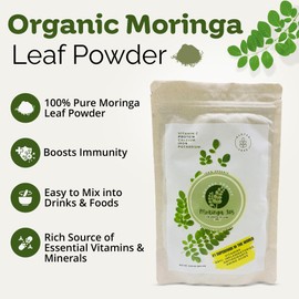 Moringa 305 Organic Moringa Leaf Powder – 100g (3.52 oz) | Vegan, Non-GMO, Gluten-Free Superfood | Pure Moringa Powder for Natural Energy Boost | Sourced from Ecuador Plant-Based Wellness
