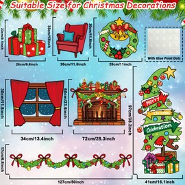 Christmas Bulletin Board Decorations Christmas Tree Fireplace Bulletin Board Seasonal Winter Cutouts Classroom Decor School Holiday Bulletin Board Decor