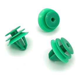 VVO Fasteners- Green Plastic Rear Door Card Clips for Hyundai i10, Santa Fe, Tucson, i20, (Pack of 10)
