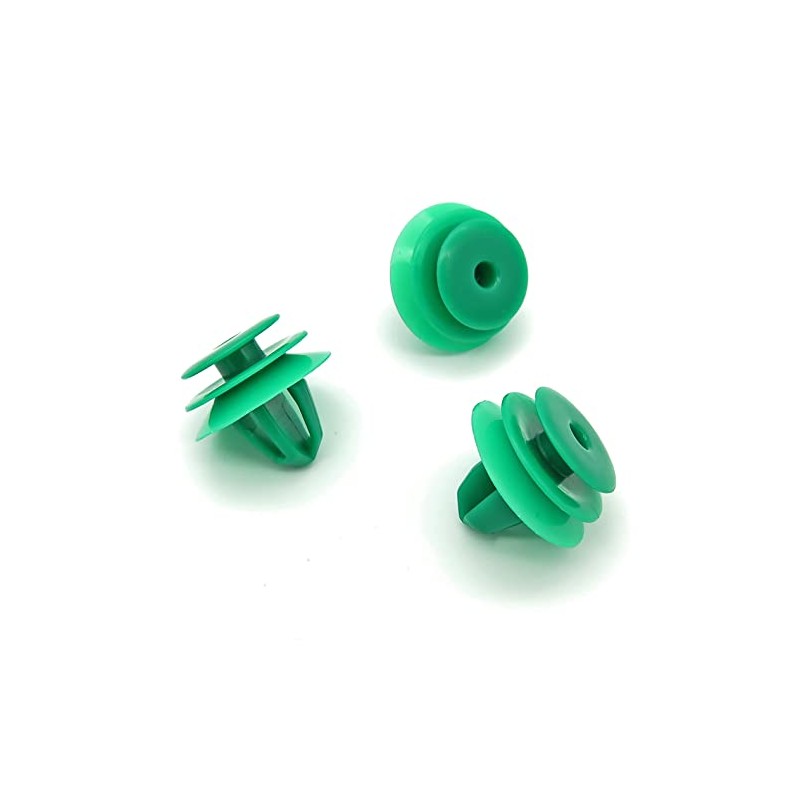 VVO Fasteners- Green Plastic Rear Door Card Clips for Hyundai