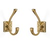 ZAUYX Large Wall Hooks 10 Pack - Brushed Gold Coat